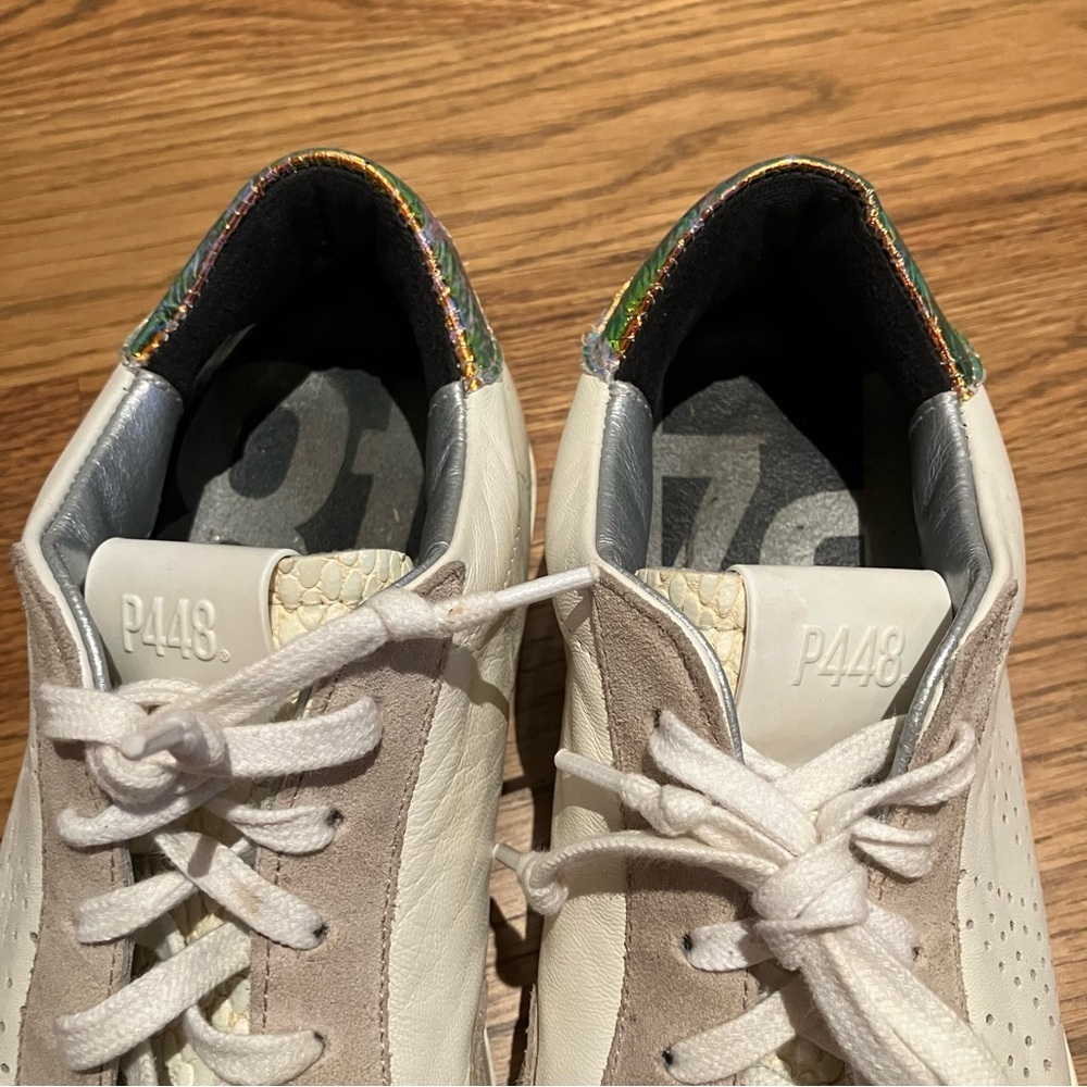 P448 White Leather John Sneaker Snakeskin
& Holographic Details (36) - Picture 9 of 12